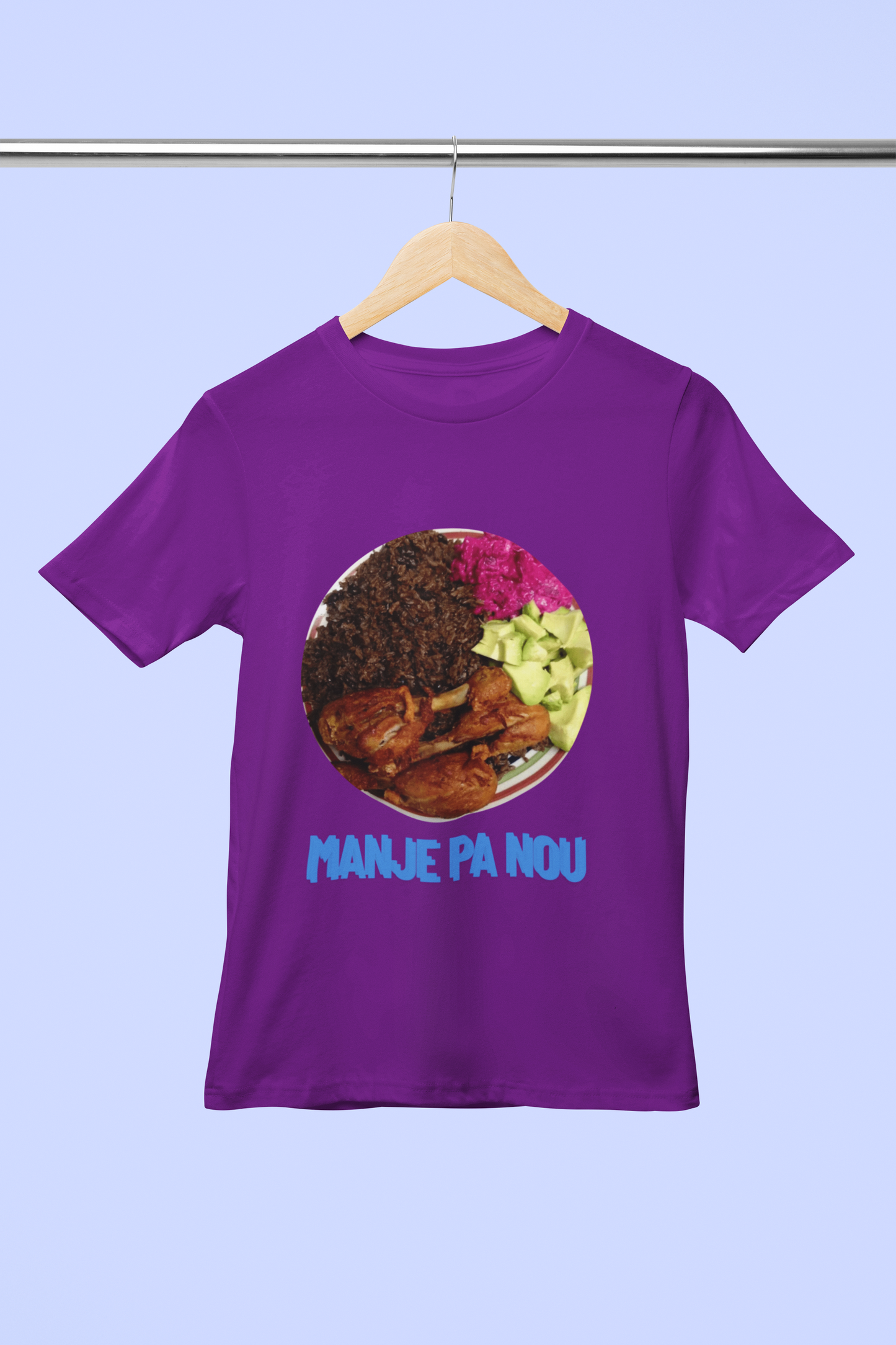Food T-shirt purple