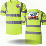 Short sleeve safety shirt yellow