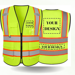 Custom Safety vest 4 pockets
